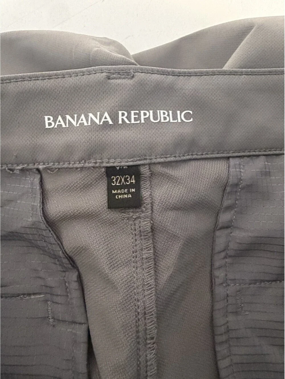Mens Banana Republic Gray Pants Size 32x34